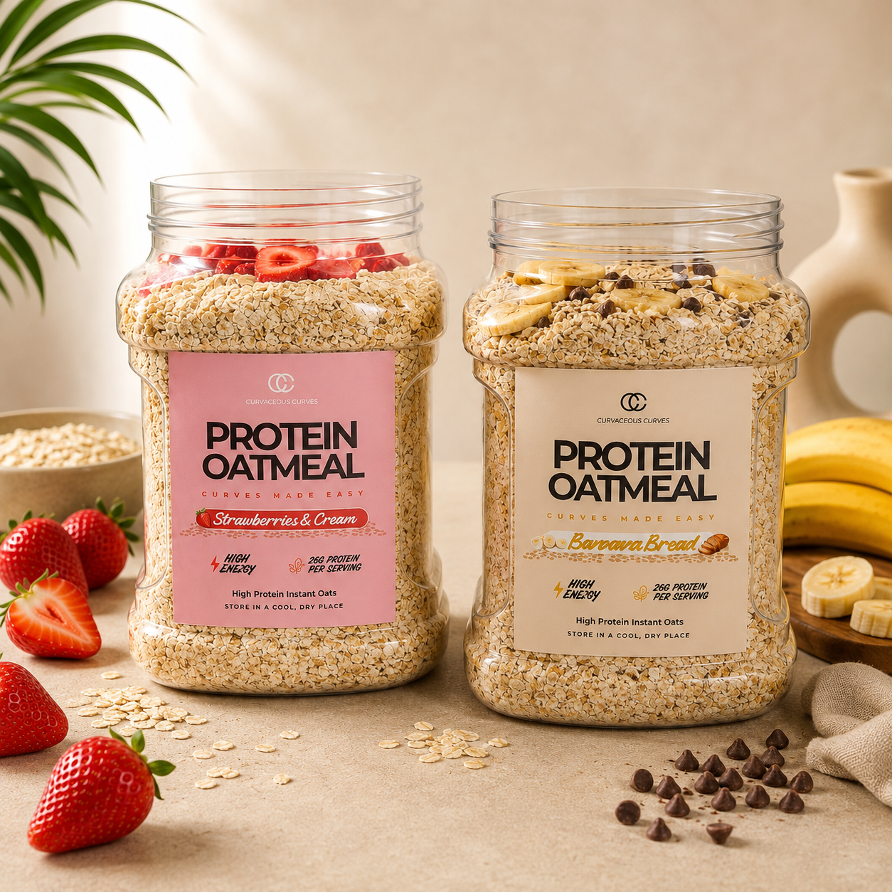 Protein Oats Strawberries & Cream