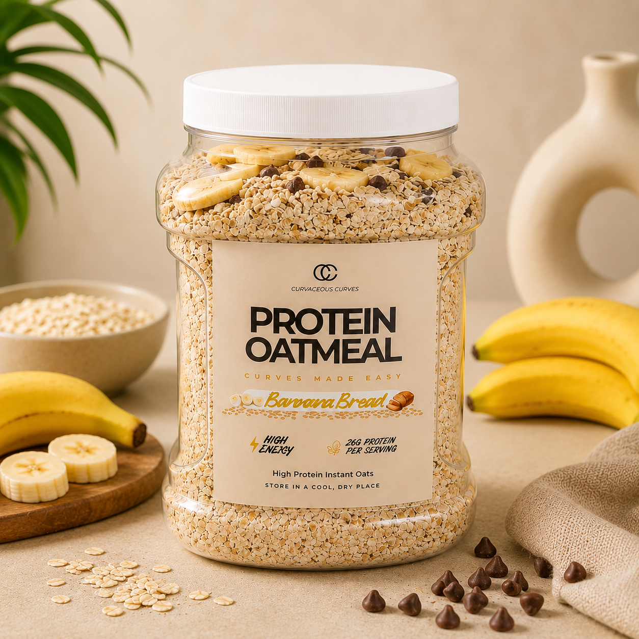 Protein Oats Banana Bread