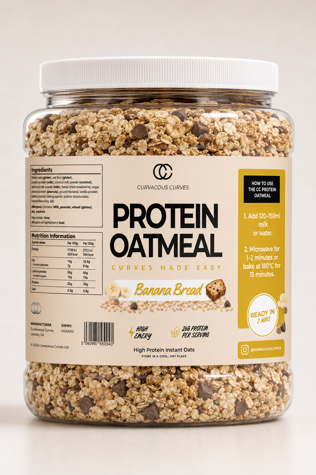 Protein Oats Banana Bread