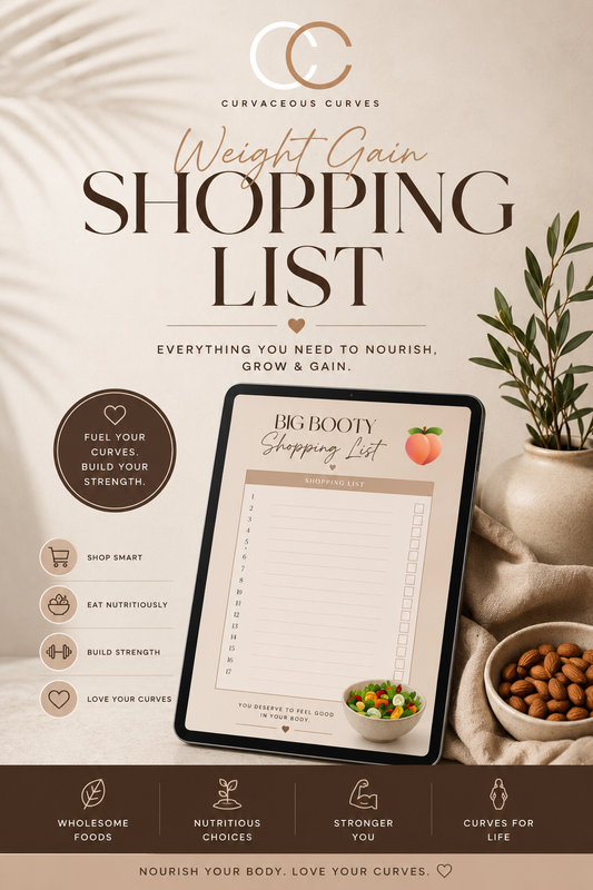 WEIGHT GAIN FOOD SHOPPING LIST